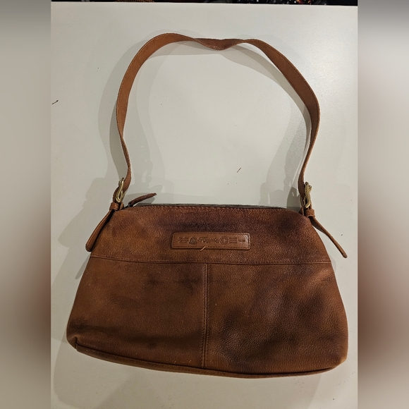 Fossil Brown Leather Shoulder Bag - Picture 2 of 7